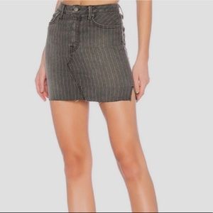 NWT GRLFRND Blaire Striped High Rise Pencil Skirt